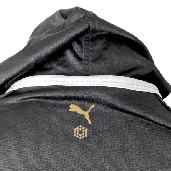 PUMA women’s fitted black white hoodie Zip up - Picture 9 of 15